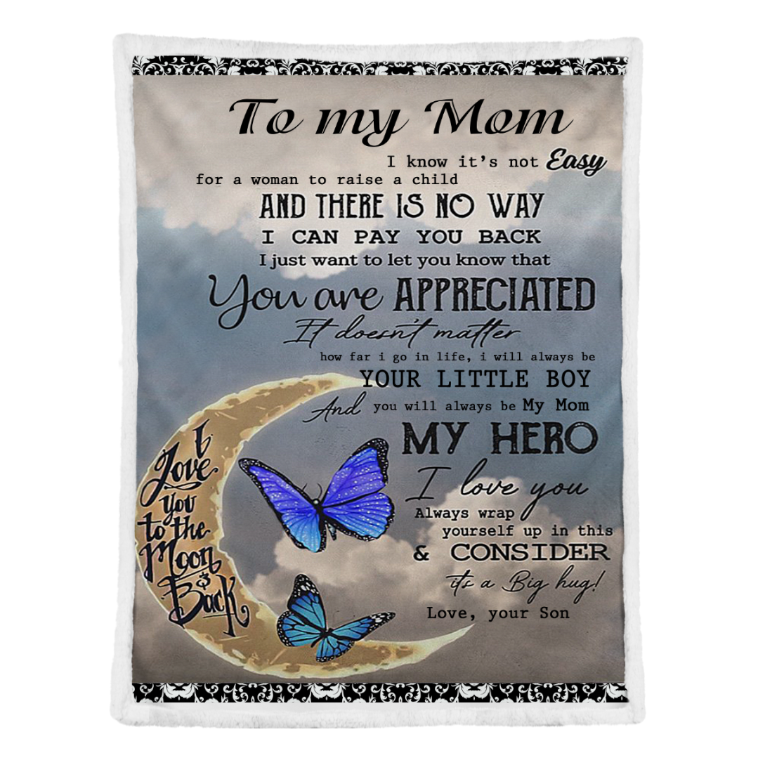To My Mom My Hero From Son Butterfly Fleece Blanket Gift For Mom From Son Home Decor Bedding Couch Sofa Soft And Comfy Cozy 1641540954883.png