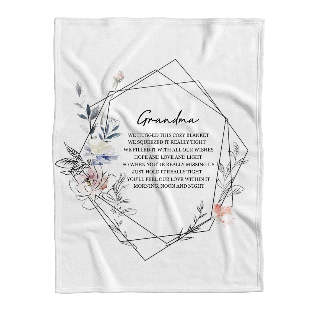 To My Grandma You'll Feel Our Love Within This Fleece Blanket Gift For From Granddaughter Gift For Grandson Home Decor Bedding Couch Sofa Soft and Comfy Cozy 1641542561097.png