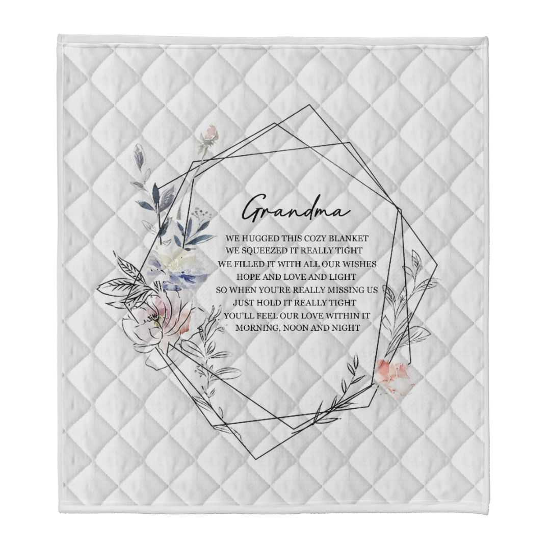To My Grandma You'll Feel Our Love Within This Fleece Blanket Gift For From Granddaughter Gift For Grandson Home Decor Bedding Couch Sofa Soft and Comfy Cozy 1641542564234.png