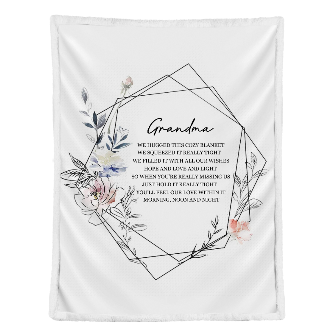 To My Grandma You'll Feel Our Love Within This Fleece Blanket Gift For From Granddaughter Gift For Grandson Home Decor Bedding Couch Sofa Soft and Comfy Cozy 1641542567014.png