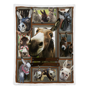 3d Huge Donkey Fleece Blanket 1641549230759.png