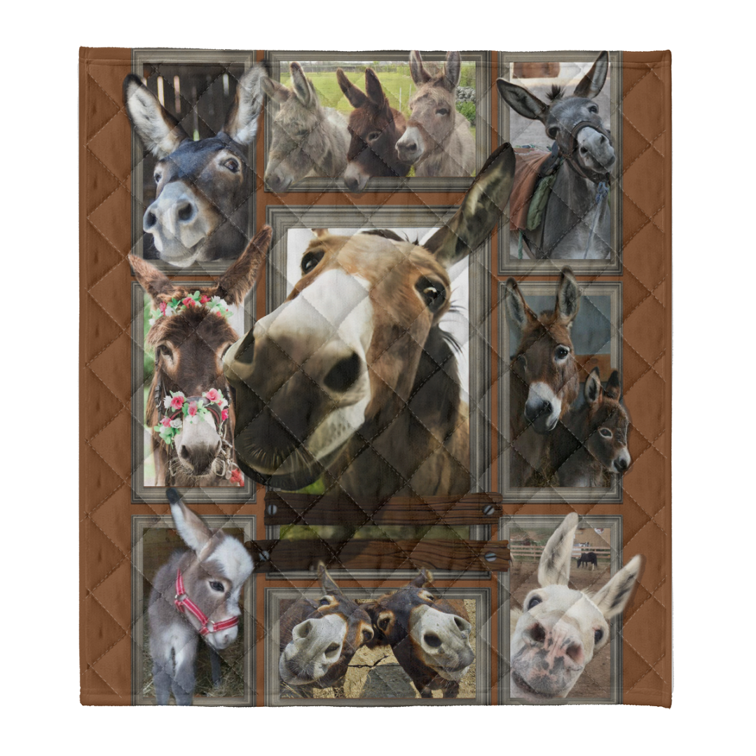 3d Huge Donkey Fleece Blanket 1641549235093.png