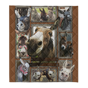 3d Huge Donkey Fleece Blanket 1641549235093.png
