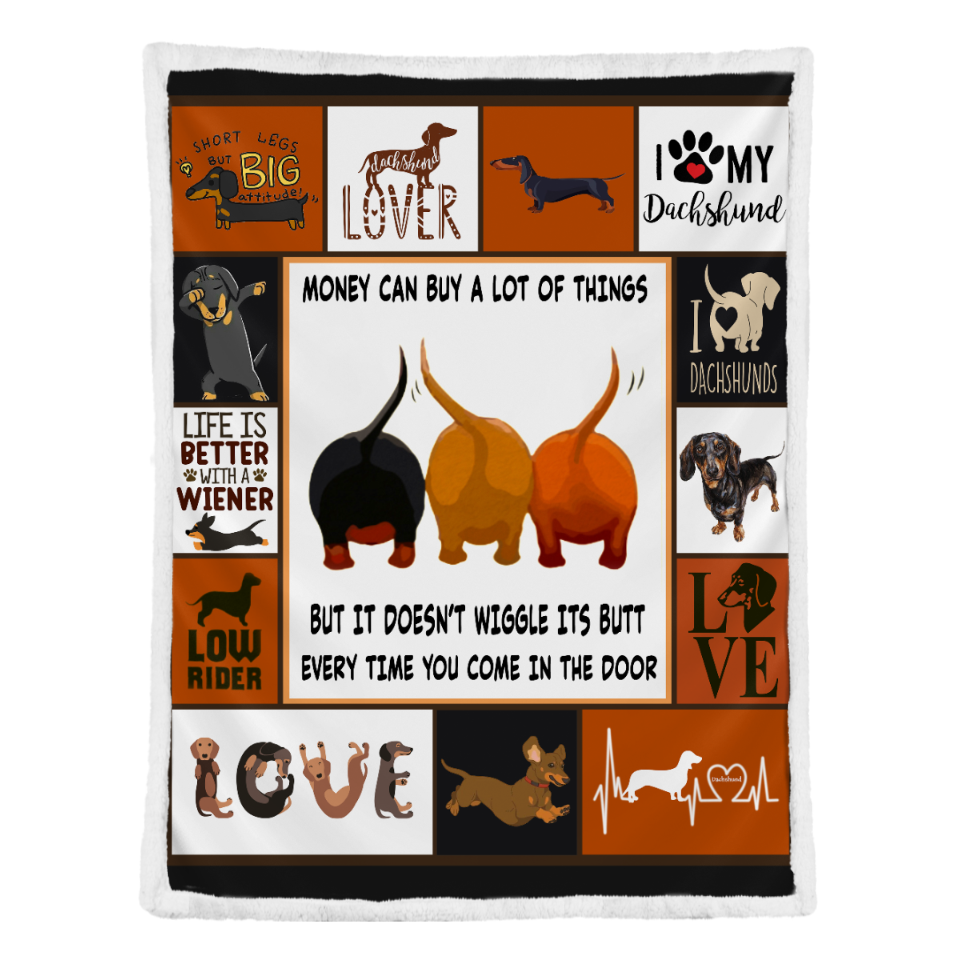 Dachshund Money Can Buy A Lot Of Things Blanket Gift For Dachshund Dog Lovers Birthday Gift Home Decor Bedding Couch Sofa Soft And Comfy Cozy 1641607236965.png