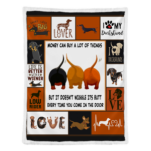 Dachshund Money Can Buy A Lot Of Things Blanket Gift For Dachshund Dog Lovers Birthday Gift Home Decor Bedding Couch Sofa Soft And Comfy Cozy 1641607236965.png