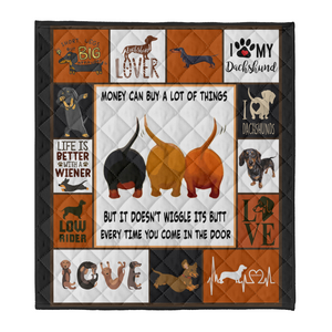 Dachshund Money Can Buy A Lot Of Things Blanket Gift For Dachshund Dog Lovers Birthday Gift Home Decor Bedding Couch Sofa Soft And Comfy Cozy 1641607240423.png