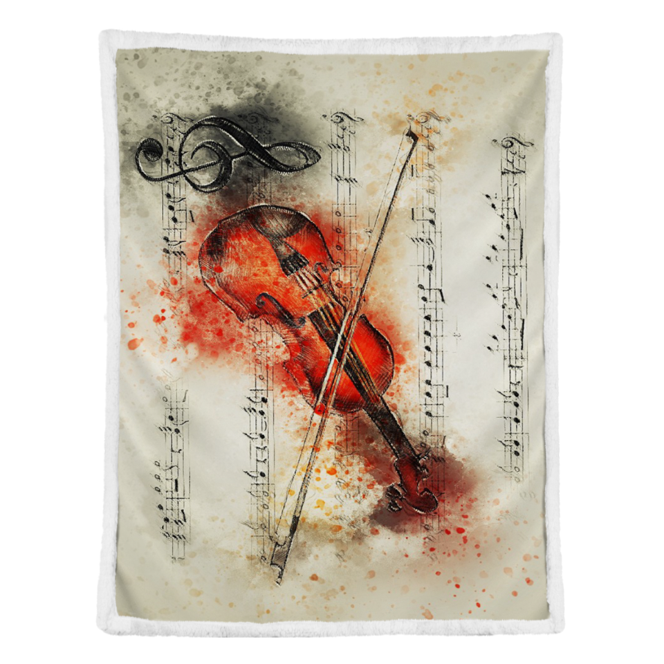 Violin Blanket Fiddle Blanket Violin Throw Blanket Violin Fleece Blanket Violin Adult Blanket Violin Kid Blanket 1641608053449.png