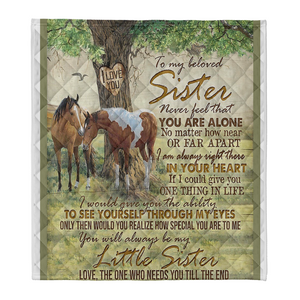 Gift For Sister Blanket, To My Sister Fleece Blanket You Always Be My Little Sister How Special You Are To Me 1641616179892.png