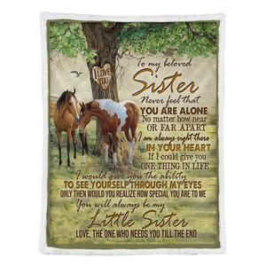 Gift For Sister Blanket, To My Sister Fleece Blanket You Always Be My Little Sister How Special You Are To Me 1641616187616.png