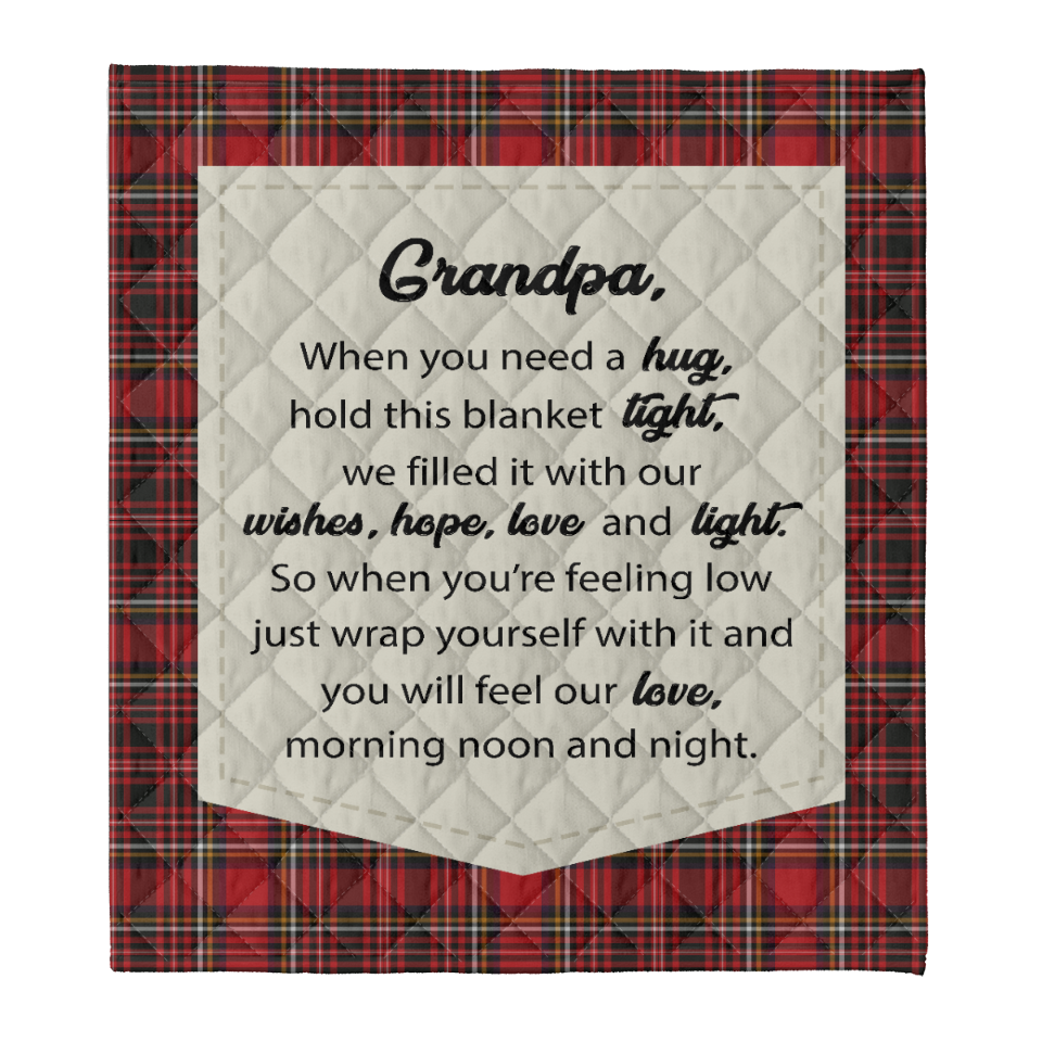 GIft For Grandfather Blanket, To My Grandpa Hold This Blanket Light Morning Moon And Night Fleece Blanket 1641616512676.png