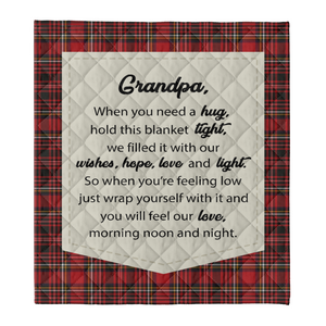 GIft For Grandfather Blanket, To My Grandpa Hold This Blanket Light Morning Moon And Night Fleece Blanket 1641616512676.png