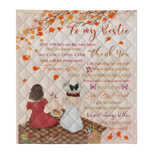 To My Friend Fleece Blanket Best Friend Are Like Fairy Tales They Wil Be There Forever And After, Gift For Sister, Gift For Best Friend, Home Decor Bedding Couch Sofa Soft And Comfy 1641616941535.png
