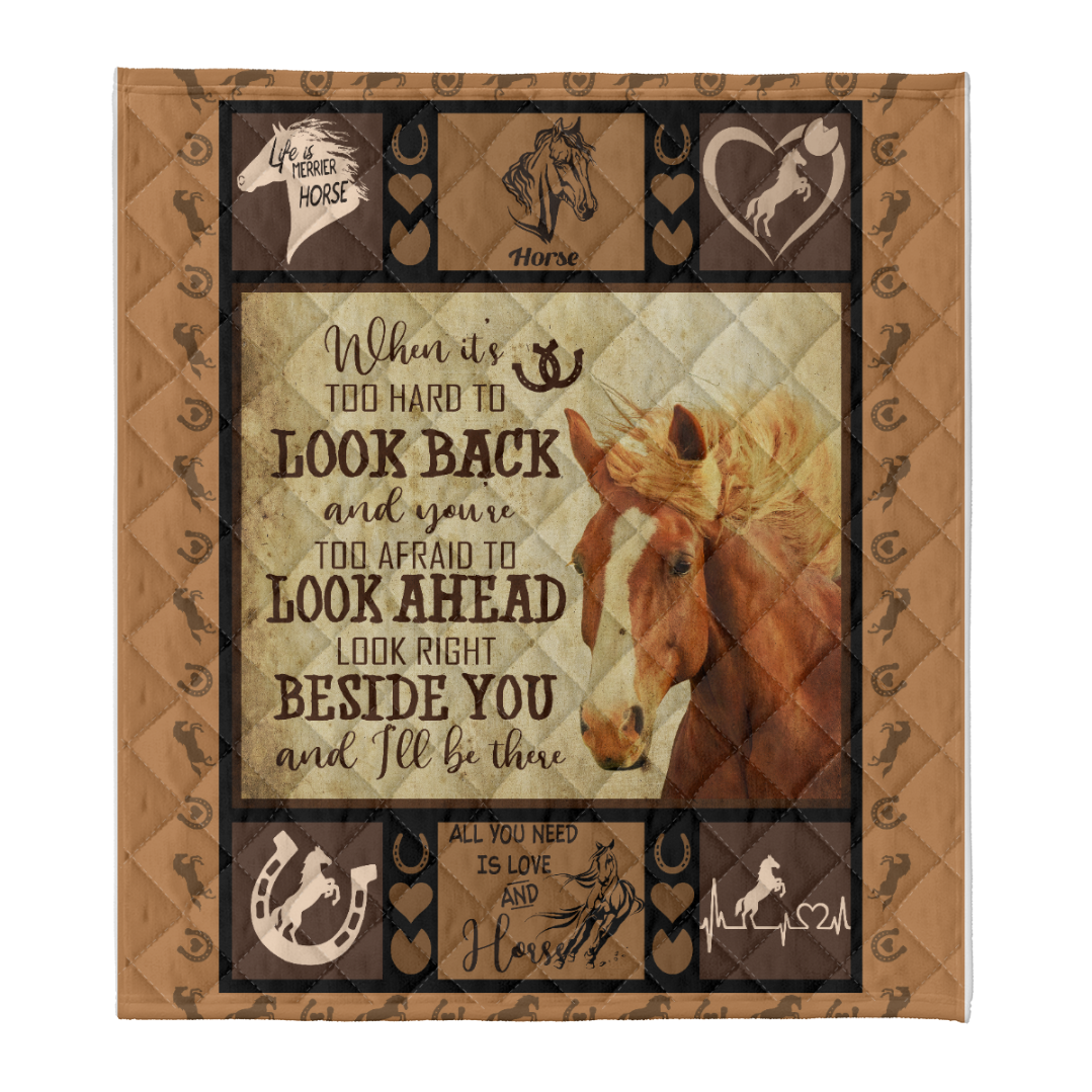 Look Beside You Be There Horse Fleece Blanket Gift For People Home Decor Bedding Couch Sofa Soft And Comfy Cozy 1641617814319.png