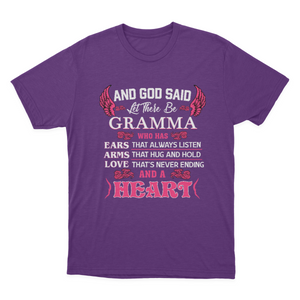Gramma Grandma Gift - and God Said Let There Be Gramma T-shirt | Gramma Grandma 1641870671656.png