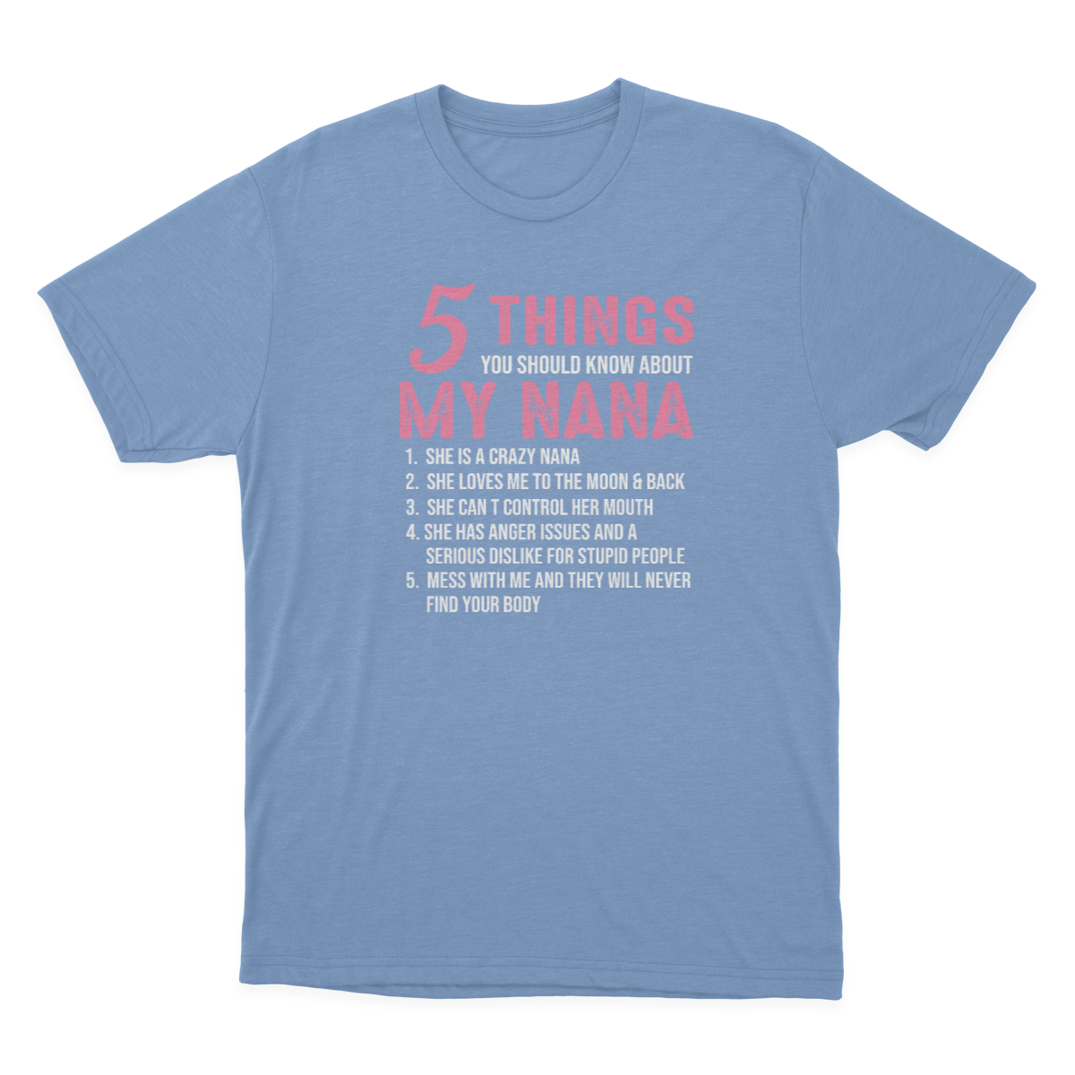 5 Things You Should Know About My Nana Funny Grandma Women's T-shirt  1641896505172.png