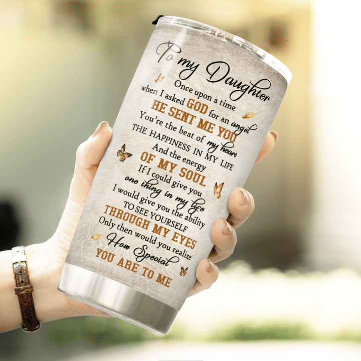 To My Daughter You Are Always My Little Girt Butterfly Sunflower Cross Tumbler Birthday Gift For Daughter From Mom 1641960901830.png