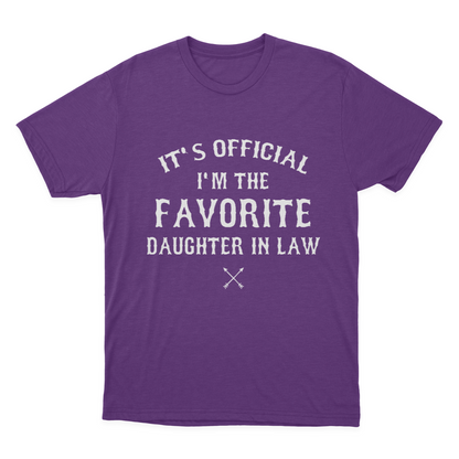 Favorite Daughter in Law Funny Gift from Father in Law Mother in Law T-shirt  1641970160628.png
