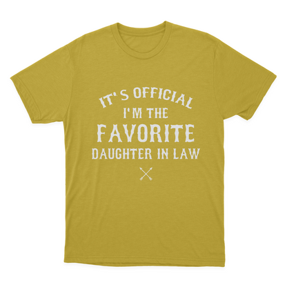 Favorite Daughter in Law Funny Gift from Father in Law Mother in Law T-shirt  1641970177606.png