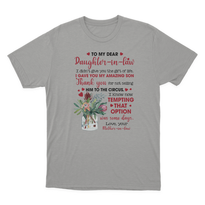 to My Daughter in Law T-shirt | to My Daughter in Law 1641970610168.png