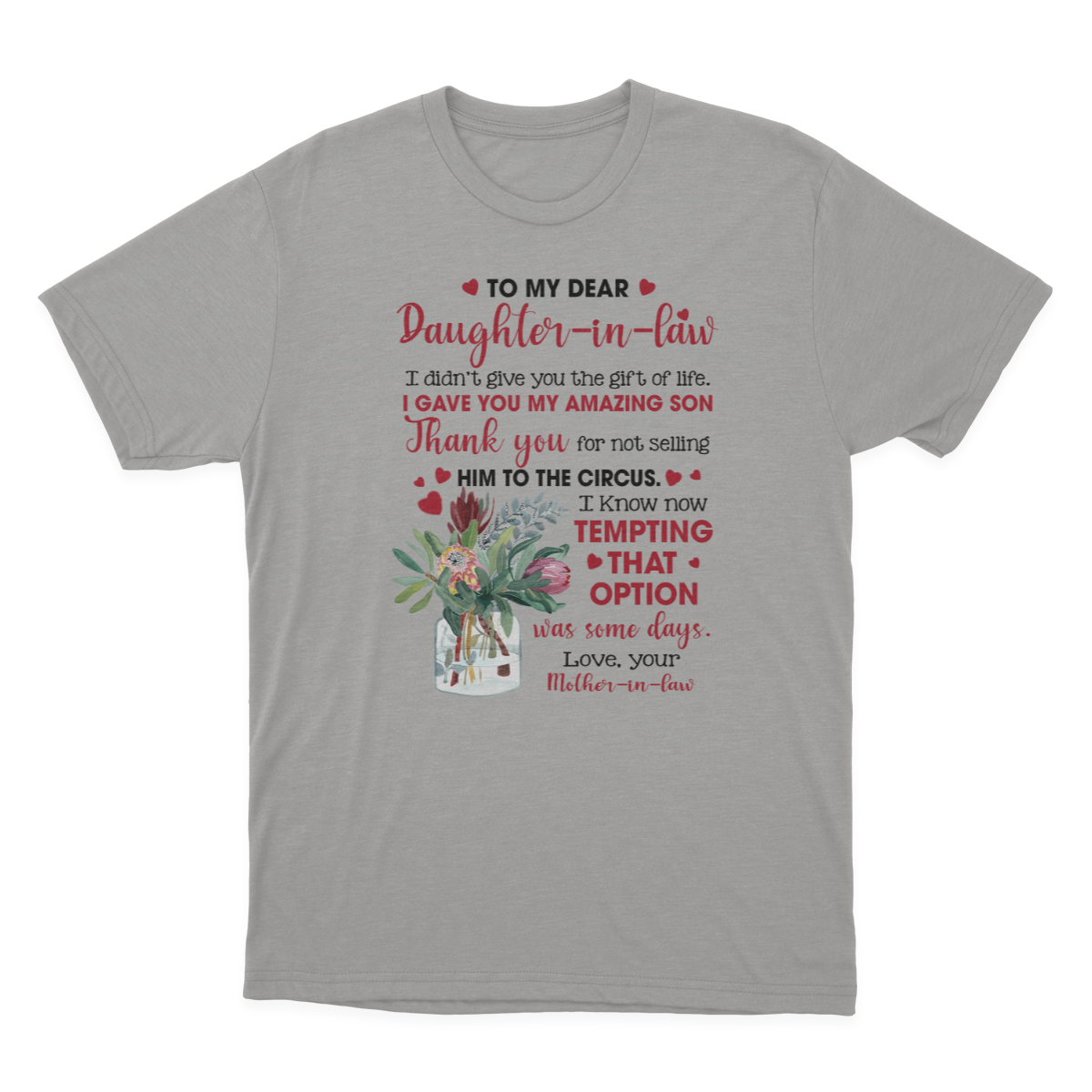 to My Daughter in Law T-shirt | to My Daughter in Law 1641970610168.png