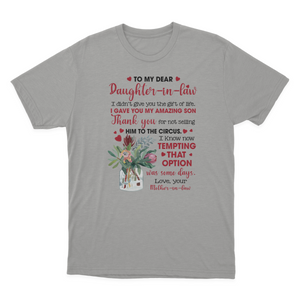 to My Daughter in Law T-shirt | to My Daughter in Law 1641970610168.png