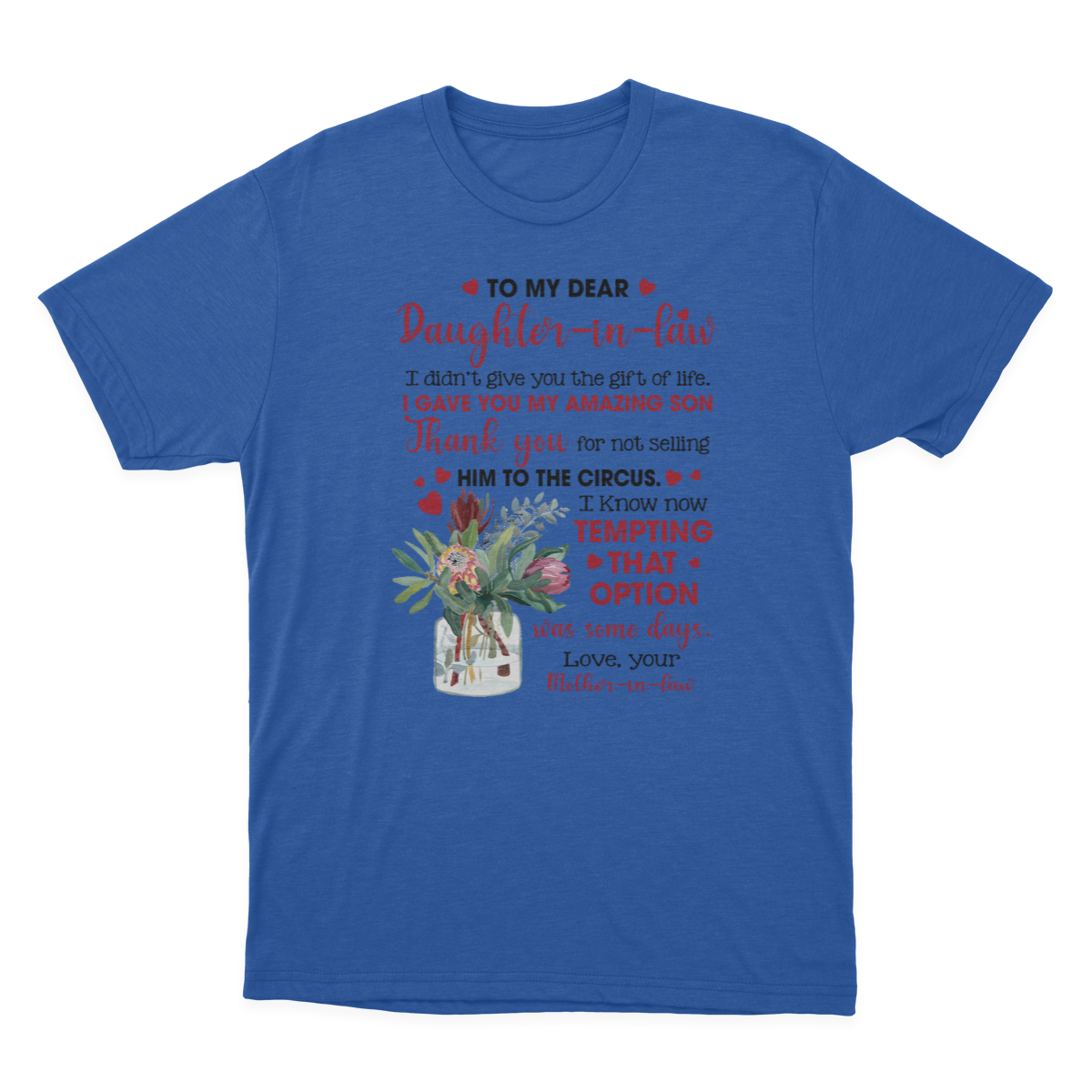 to My Daughter in Law T-shirt | to My Daughter in Law 1641970613611.png