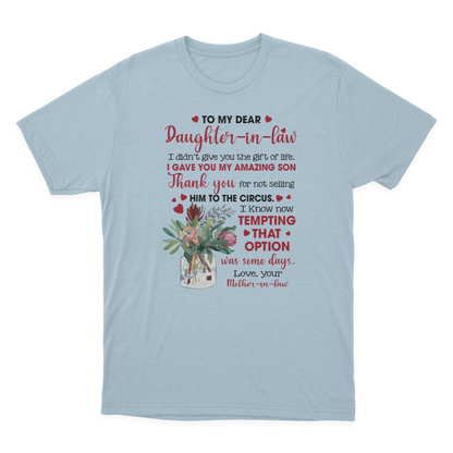 to My Daughter in Law T-shirt | to My Daughter in Law 1641970616970.png