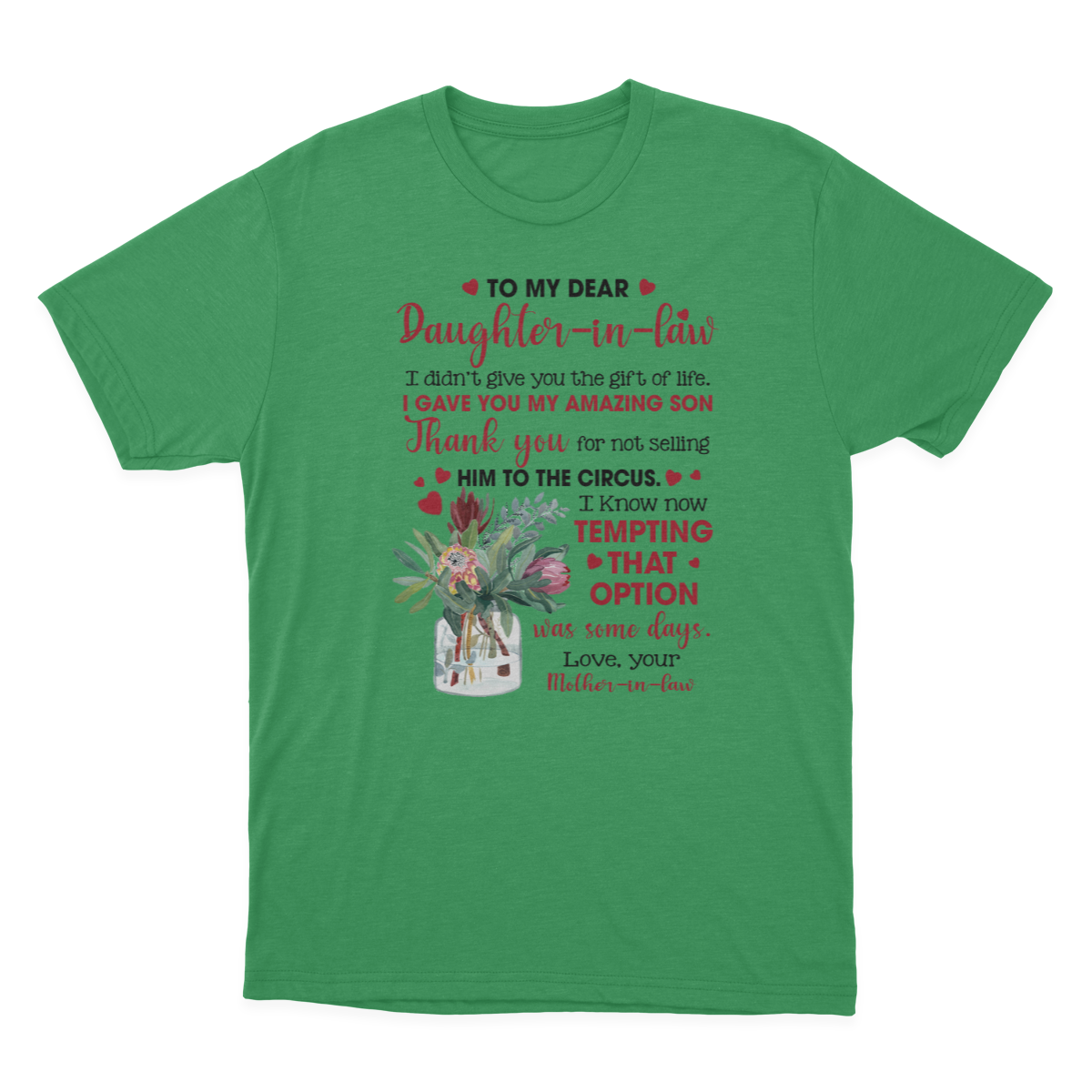 to My Daughter in Law T-shirt | to My Daughter in Law 1641970627269.png
