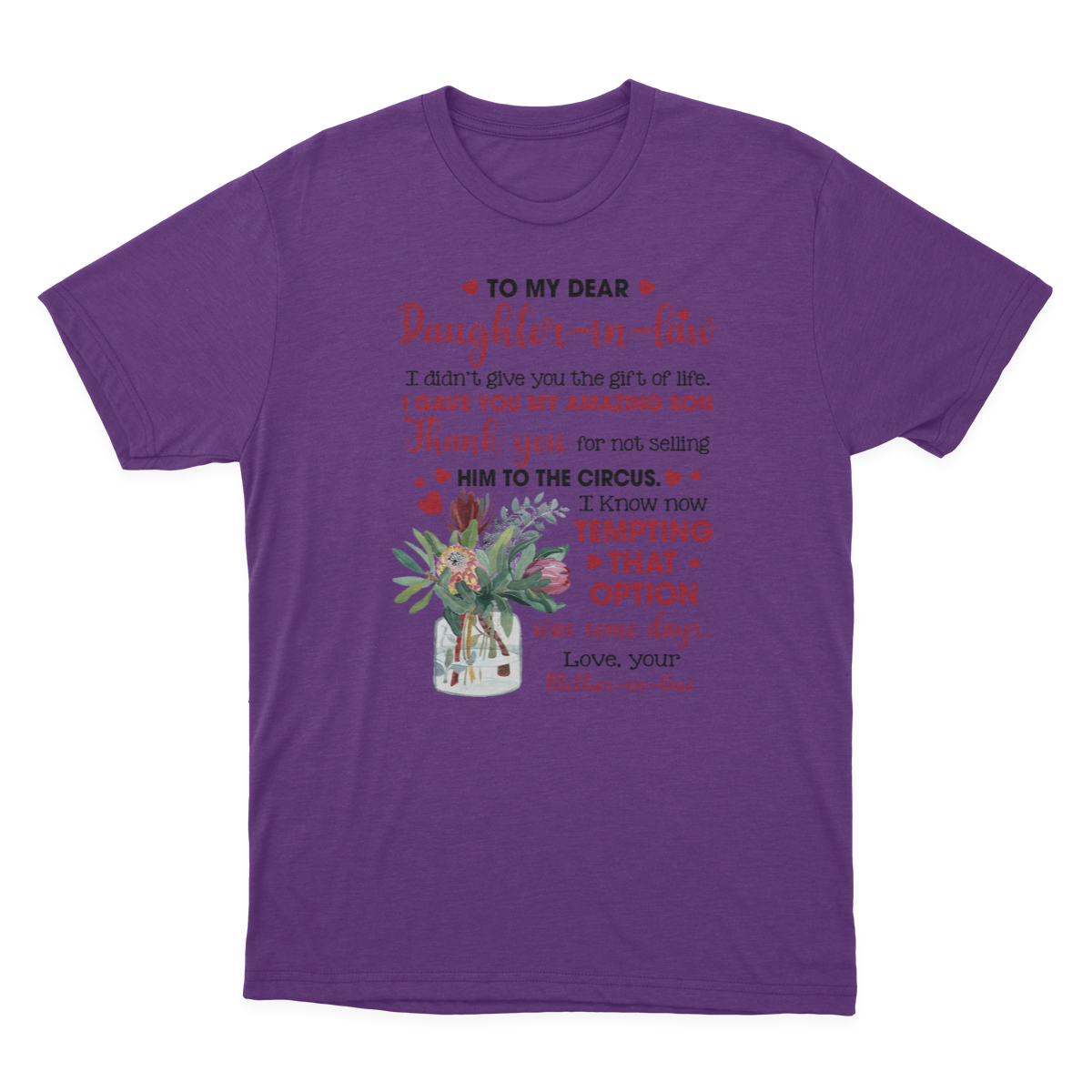 to My Daughter in Law T-shirt | to My Daughter in Law 1641970630628.png