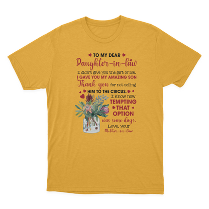 to My Daughter in Law T-shirt | to My Daughter in Law 1641970640371.png