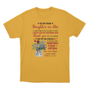 to My Daughter in Law T-shirt | to My Daughter in Law 1641970640371.png
