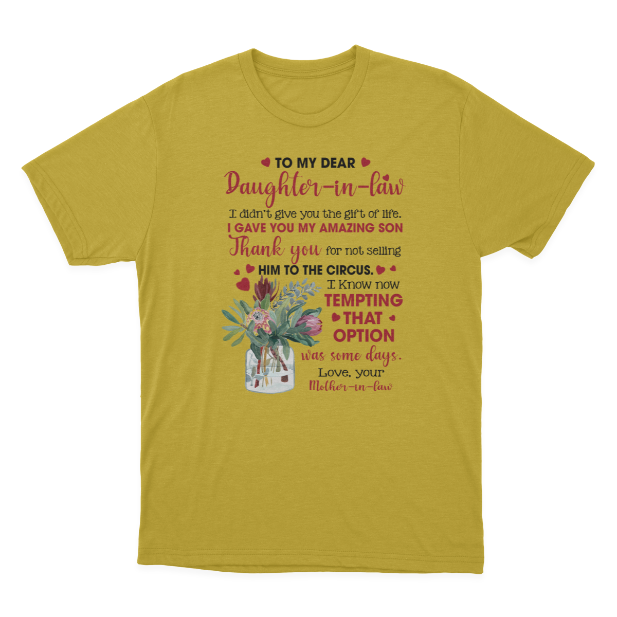 to My Daughter in Law T-shirt | to My Daughter in Law 1641970643749.png