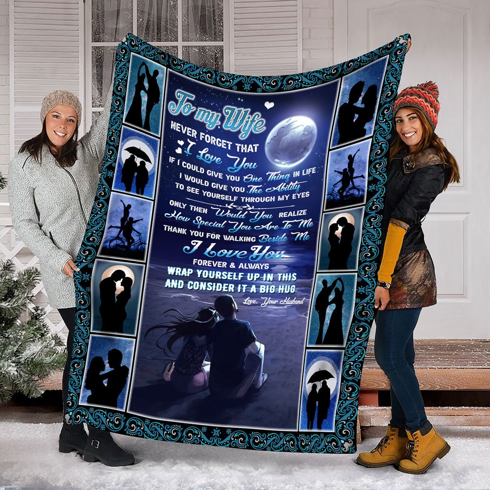 To My Wife Personalized Name Blankets For Adults-birthday Valentines Gift For Wife- Wife Wrap Yourself In This 1642585268554.jpg