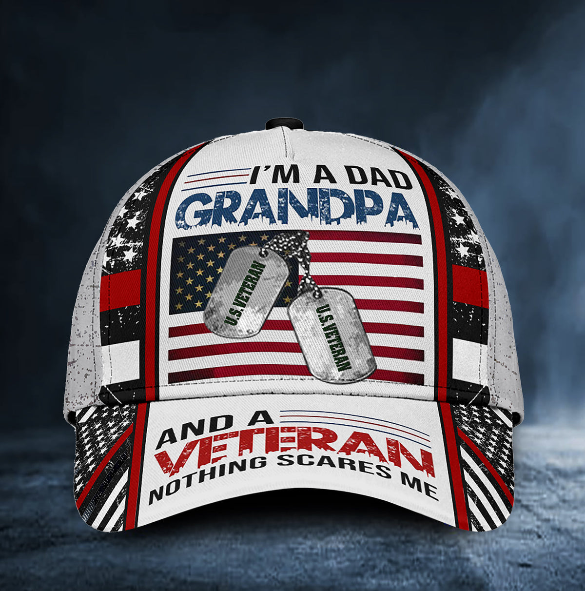 I'm A Dad Grandpa And A Veteran 3D Cap 1642749348105.jpg