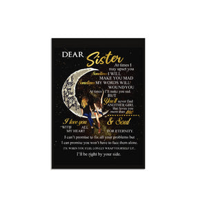 To My Sister Post Card I Love You To The Moon And Back - Gift For Sister 1645601816998.jpg