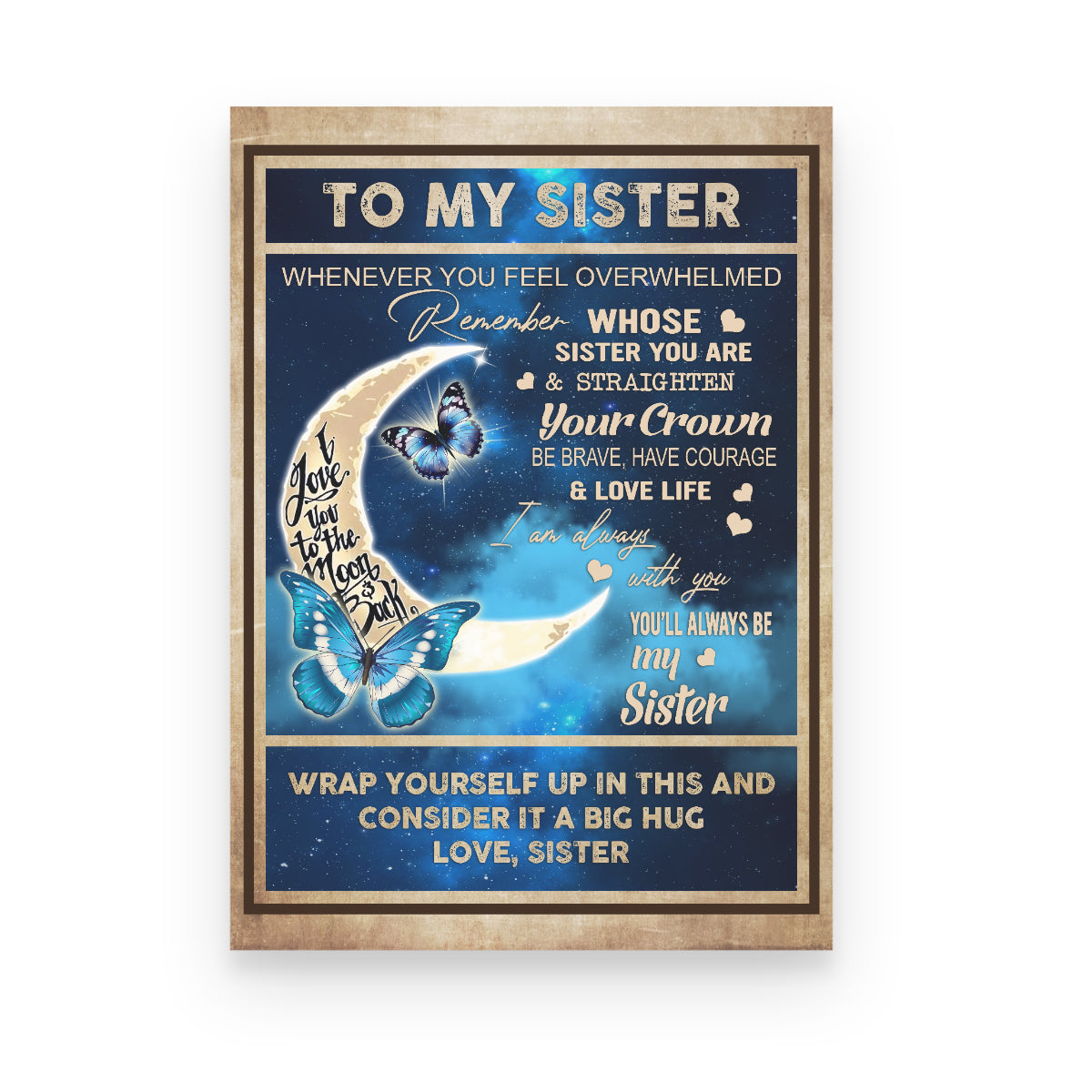 To My Sister Canvas, You Always Be My Sister 1645695867657.jpg