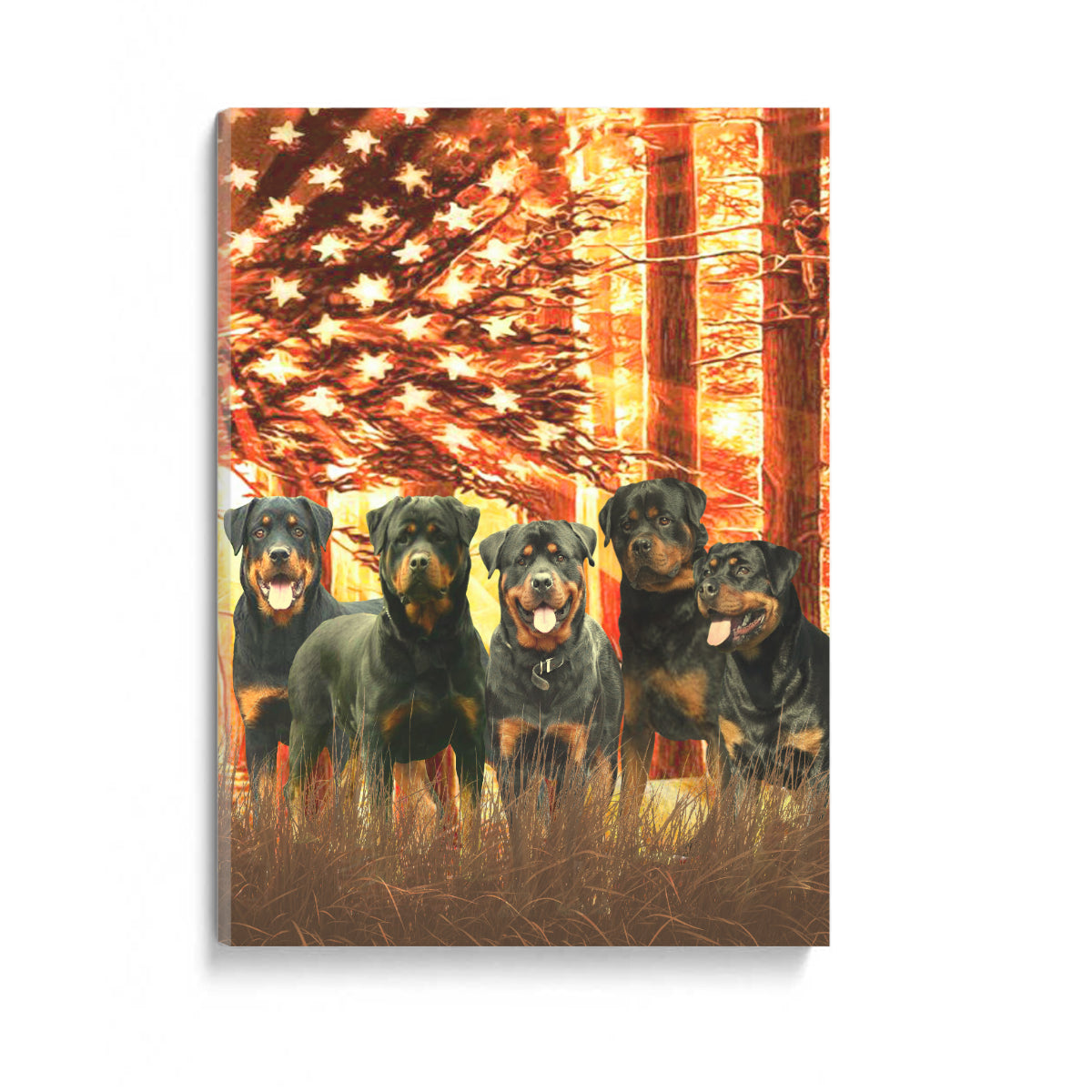 Rottweiler American Flag Sunshine Canvas 1645696645367.jpg