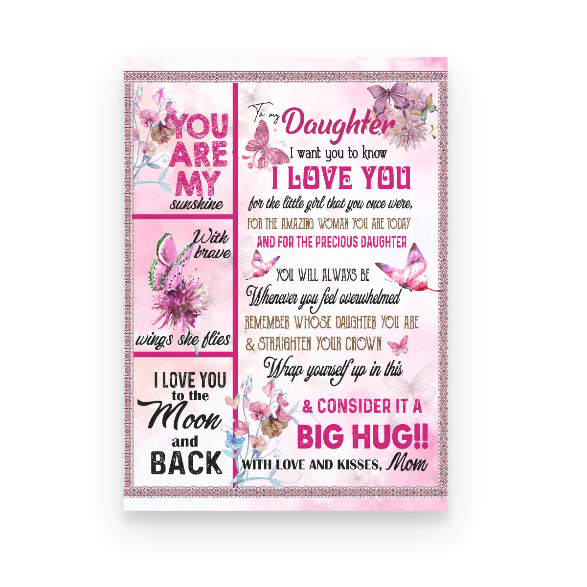 Mom To Daughter Letter 3 Canvas | Gift for Daughter 1645696646966.jpg