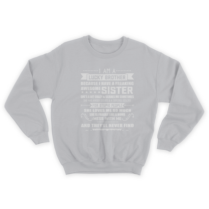 I Am A Lucky Brother Christmas Gift for Brother from Sister Sweatshirt 1645699322547.jpg