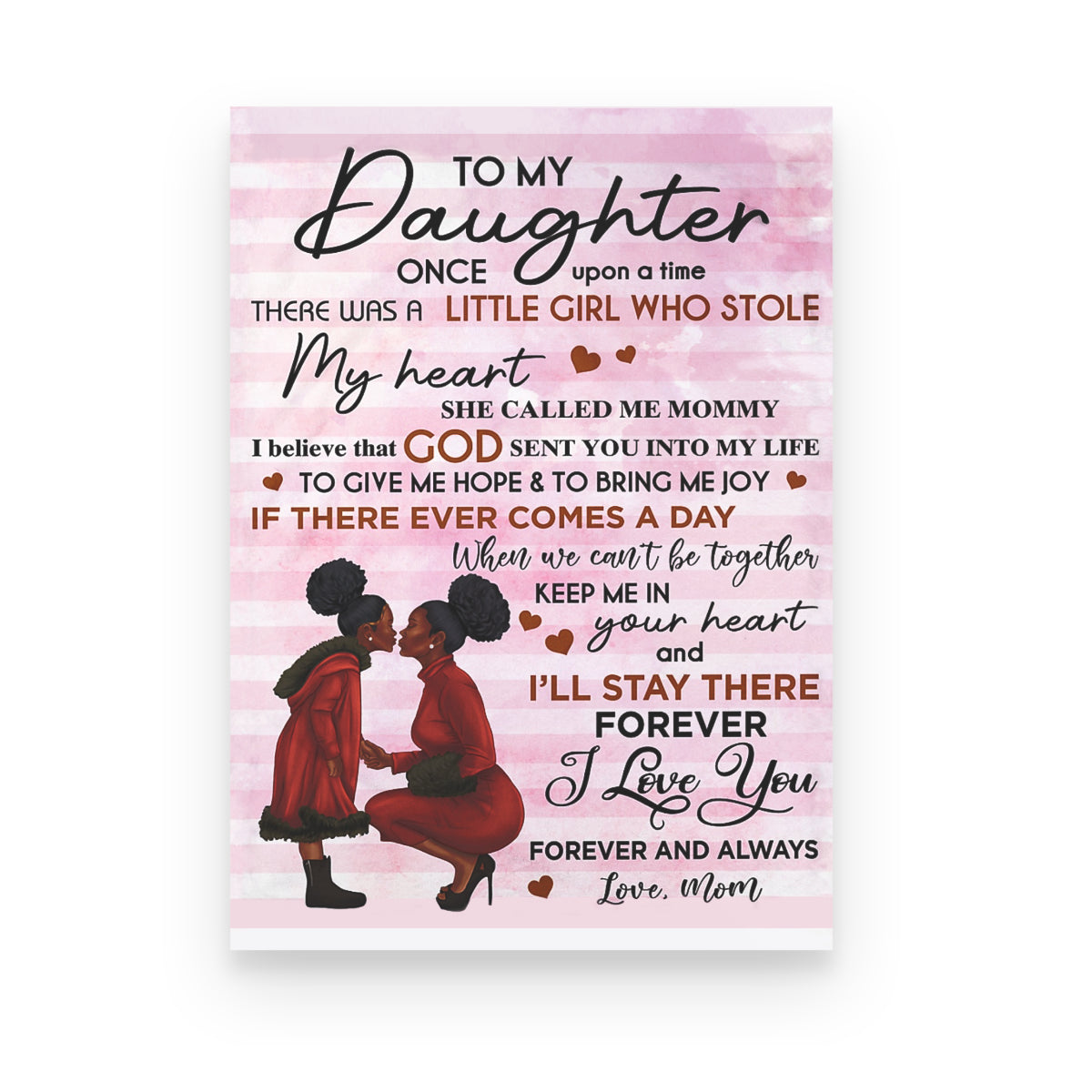 To My Daughter She Called Me Mommy Canvas Gift For Daughter From Mom To Daughter Home Decor 1645699568818.jpg