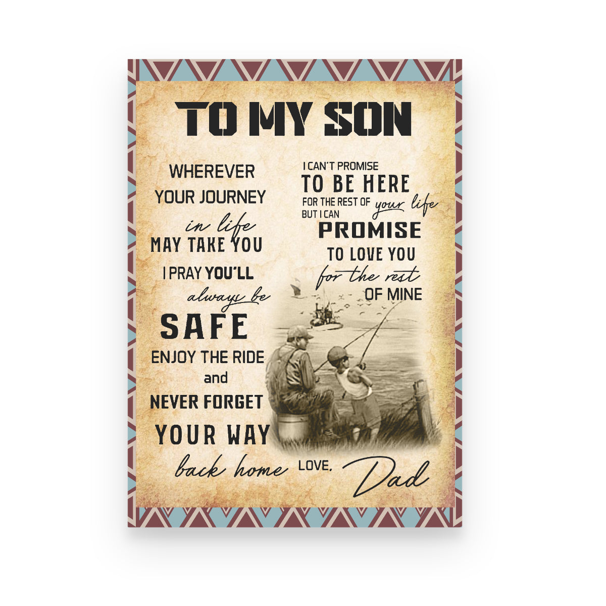 Dad To My Son Fishing Vintage Color Canvas Gift For Son Birthday Gift Home Decor  1645699666539.jpg
