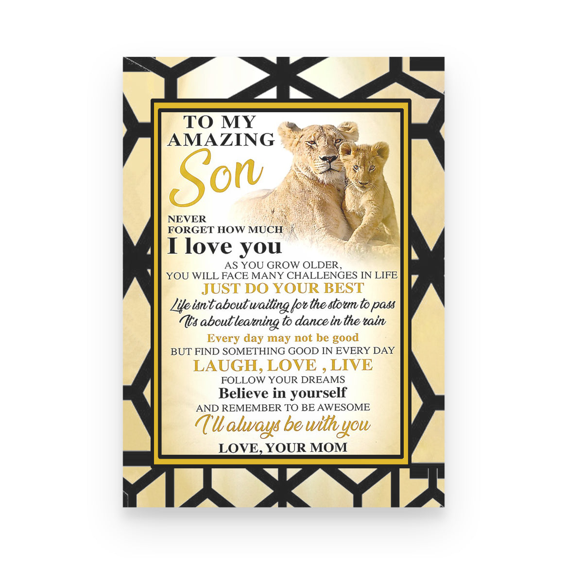 Mom To Son Lion Canvas To My Amazing Son - Gift For Son 1645701501998.jpg