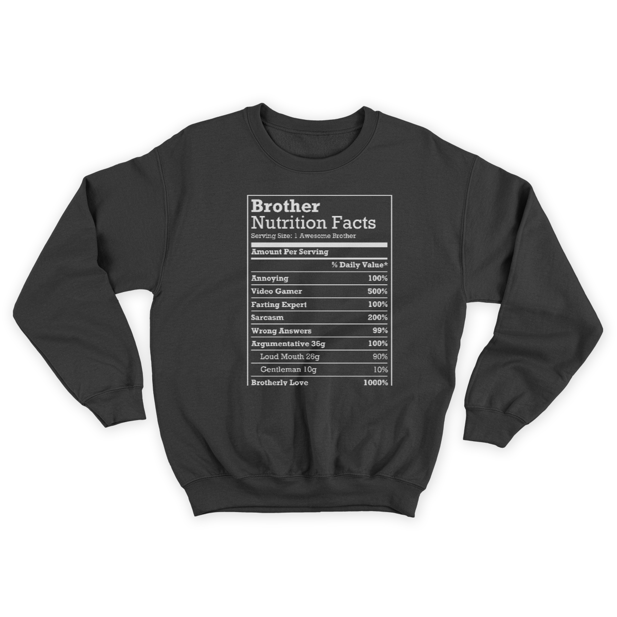 Annoying Brother Fun Nutritional Facts Funny Family Bro Gift Men Sweatshirt 1645757361094.jpg