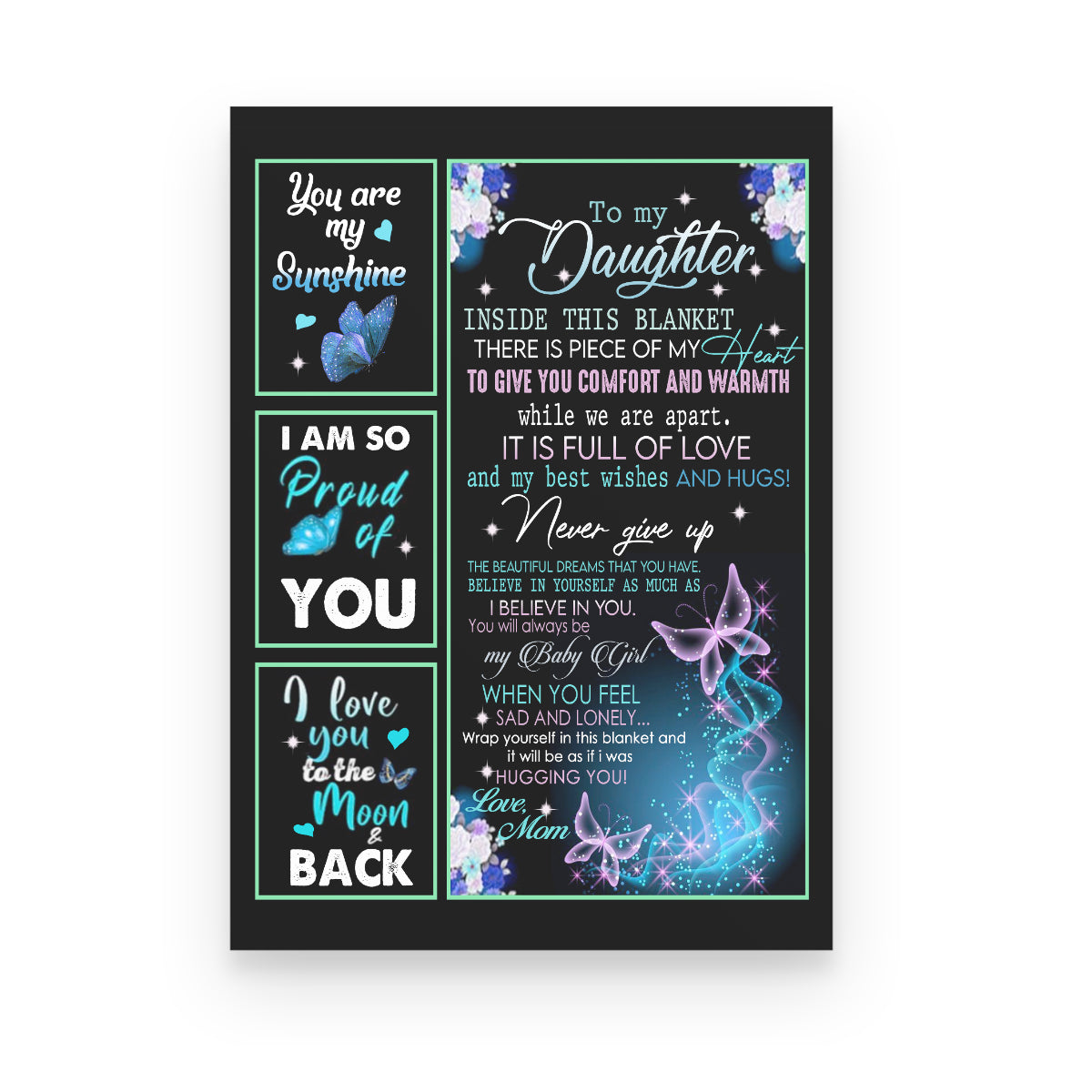 To My Daughter I Love You To The Moon And Back Butterfly Blue Canvas Gift For Daughter From Mom To Daughter Home Decor  1645760434303.jpg
