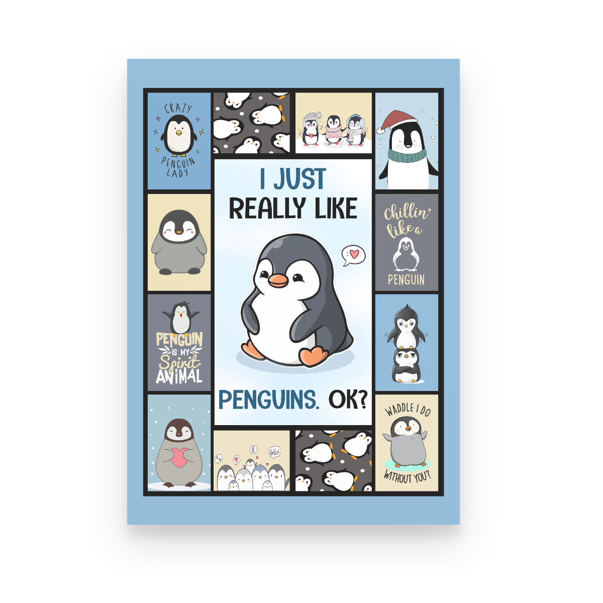 Penguin I Just Really Like Penguins Canvas 1645760508047.jpg