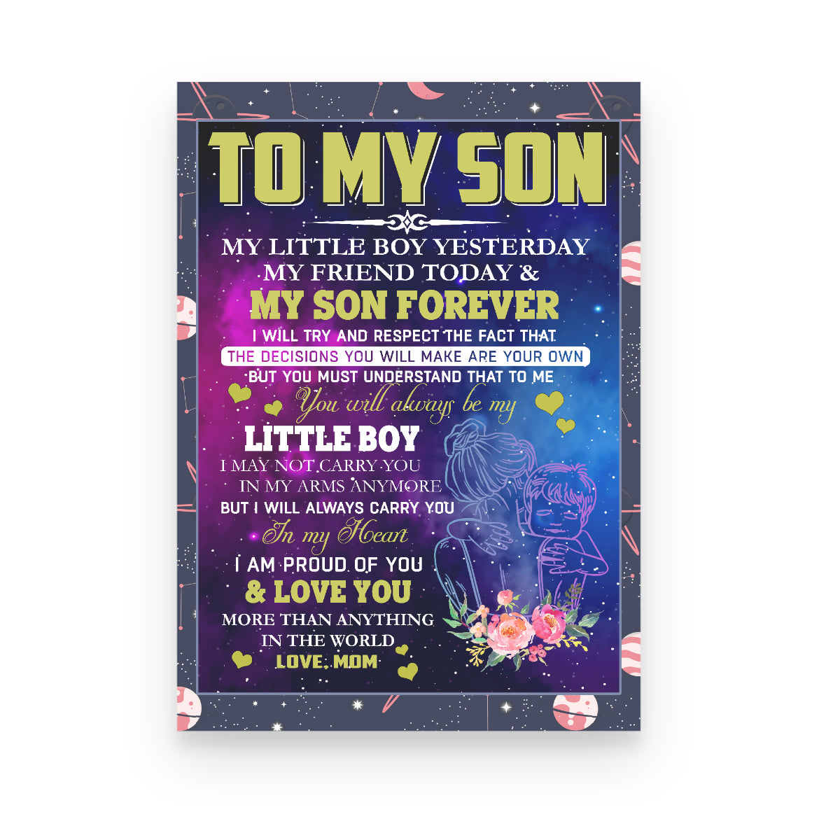 Son Blanket To My Son My Little Boy Yesterday My Friend Today And My Son Forever Canvas Gift For Son Home Decor  1645765533787.jpg