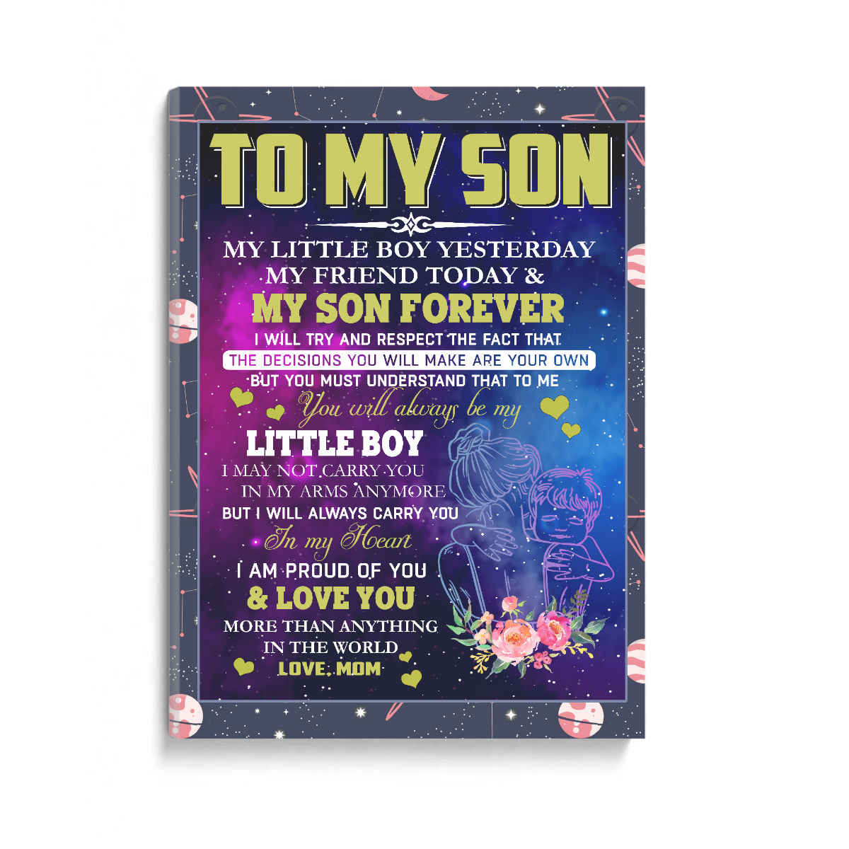 Son Blanket To My Son My Little Boy Yesterday My Friend Today And My Son Forever Canvas Gift For Son Home Decor  1645765535397.jpg