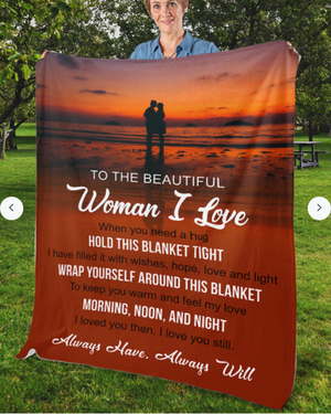 To My Wife Personalized Blankets Name-birthday Valentine Gift For My Wife-i Love When You Need A Hug Sunset/girlfriend/boyfriend 1647851174093.png