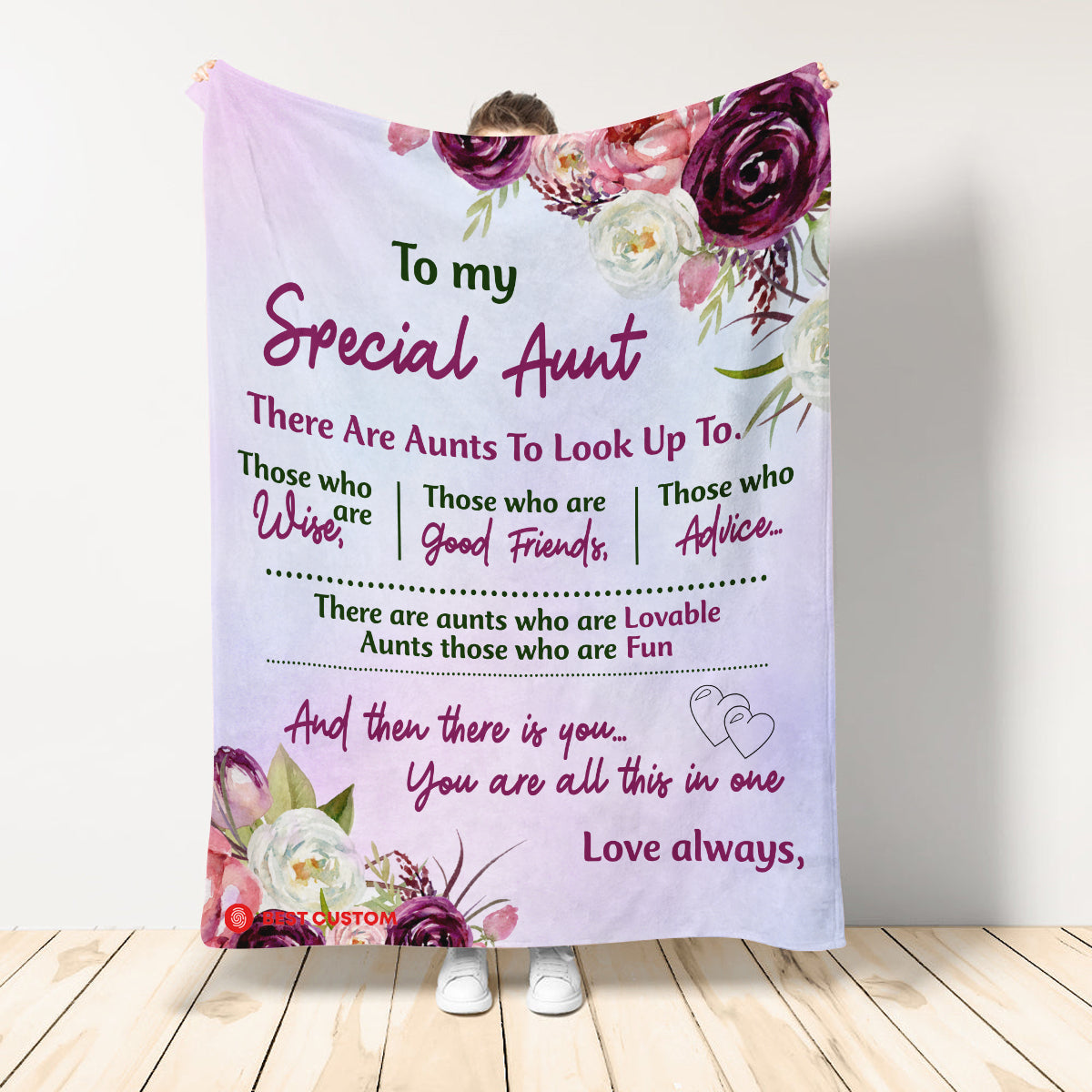 To My Special Aunt There Are Aunts To Look Up To Blanket Gift For Aunt Birthday Gift Home Decor Bedding Couch Sofa Soft And Comfy Cozy 1647915558120.jpg