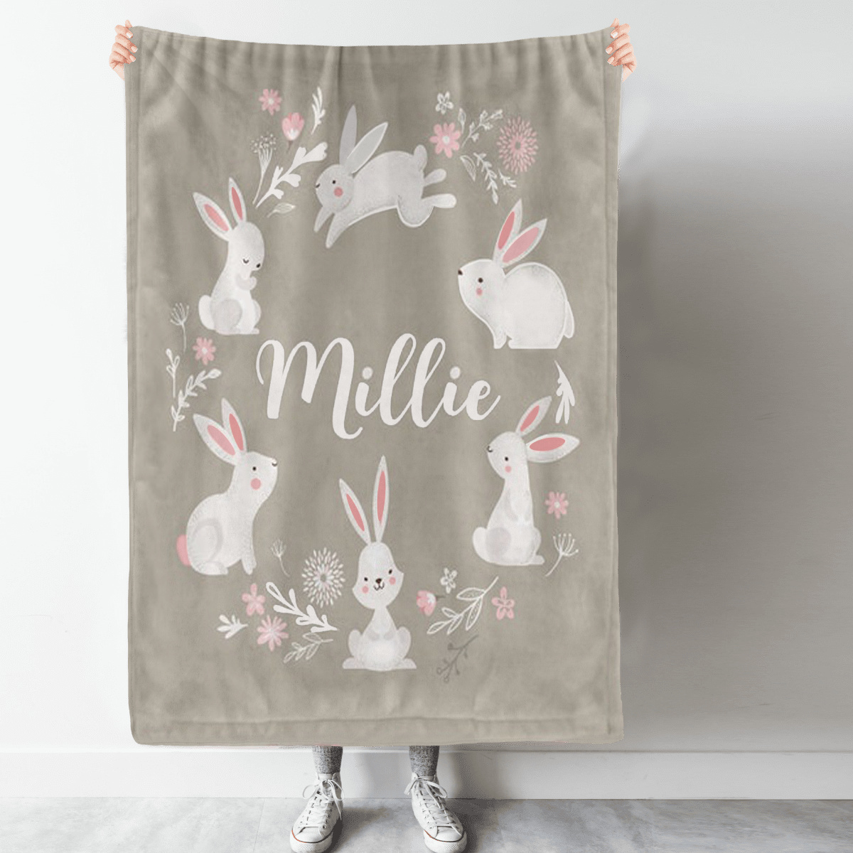 Personalized Baby Girl Bunny Blanket, Baby Shower Gift, Bunny Rabbit Baby Girl Blanket, Monogram Newborn Babyhome Decor Bedding Couch Sofa Soft And Comfy Cozy 1648008269201.png